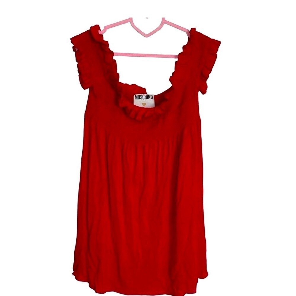 MOSCHINO COUTURE | Ruffle Off The
Shoulder Dress Made in Italy